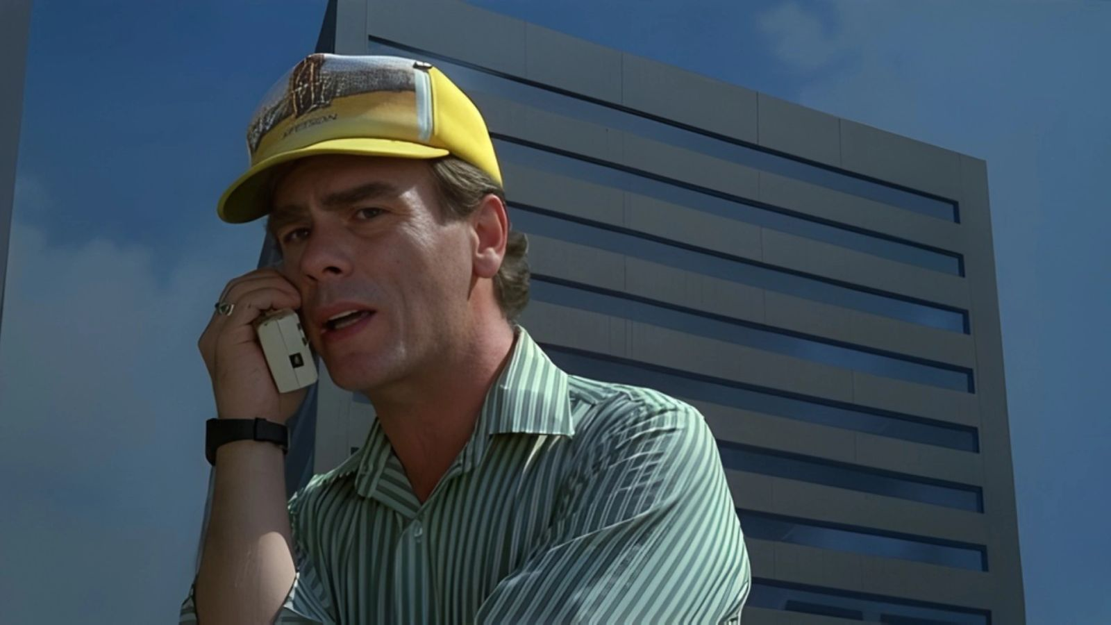 Walt on the phone in Los Angeles.
