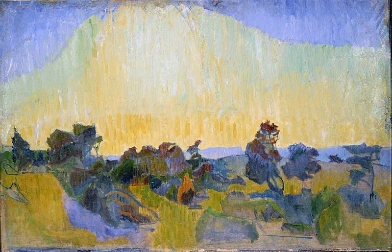 Ivan Aguéli, Motiv från Visby II, 1892.